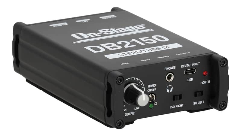 On-Stage DB2150 Passive USB DI Box w/3.5 mm Headphone Output image 1