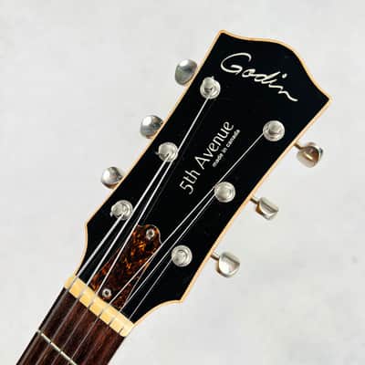Godin 5th Avenue CW Kingpin II Hollow Body Guitar 2010s - Cognac Burst image 10