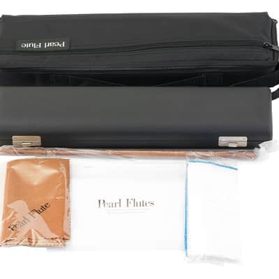 Pearl Flute Quantz 665 Series Offset-G/C-Footjoint/Split-E/Closed Hole/Vigore 3K Gold Lip Gold Lip-Plate, C-Sharp Trill Key, and D-Sharp Roller +CASE | +2-Day | Dealer image 2