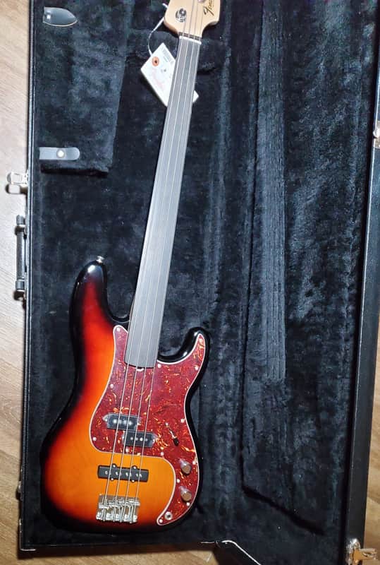 Fender Tony Franklin Artist Series Signature Fretless Precision Bass 2006 - 2017 - 3-Color Sunburst image 1