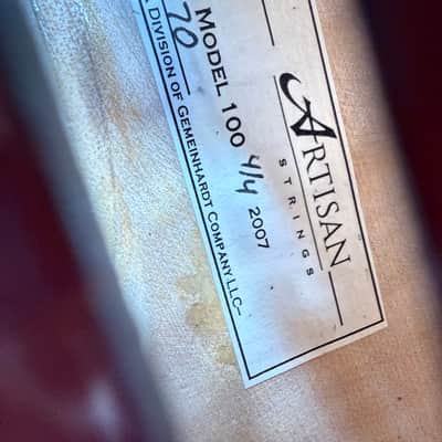 Artisan Strings Model 100 4/4 Violin Outfit – Serial #7670 w/ Bow & Case image 2