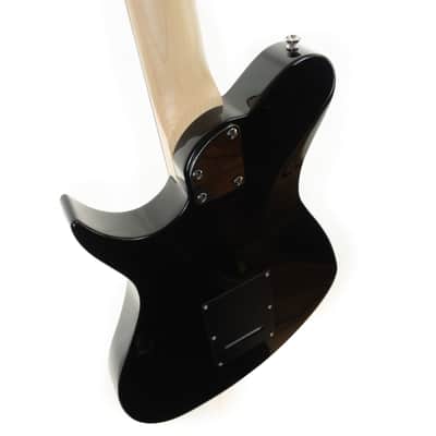 Aria electric baritone guitar gloss black JET-Btone-BK image 10