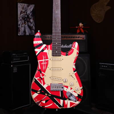 Dhatarattha SSS Strat-Style – Red Stripe Nitro Relic image 2