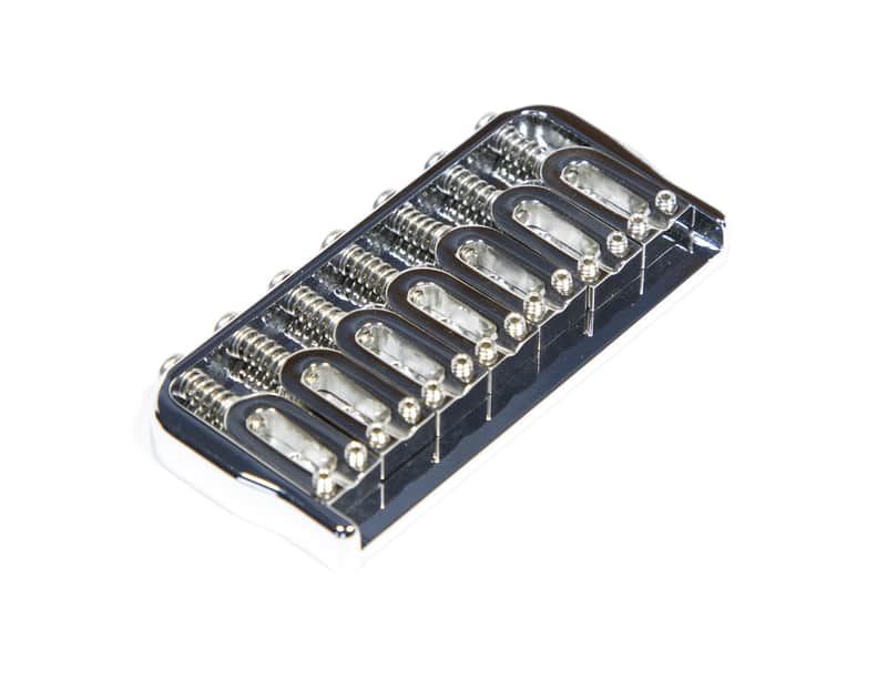 Hipshot 41075C Chrome Fixed 7 String Bridge. 0.175 Floor image 1