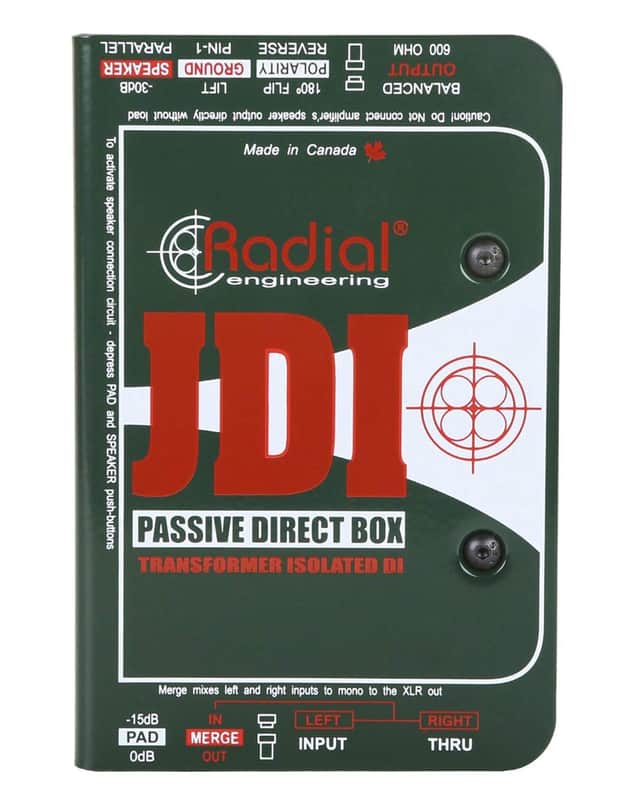 Radial JDI - Jensen Equipped 1 Channel Passive Mono Instrument Direct Box with Jensen Transformer and Rugged image 1
