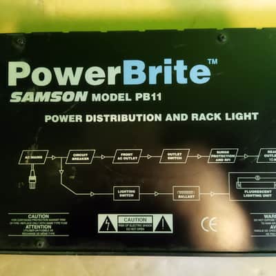 Samson PowerBrite PB11 Rackmount Power Distribution / Lighting System 2010s - Black image 7