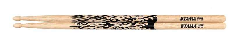 Tama 5A Oak - Red Rhythmic Fire image 1