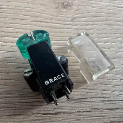 Grace F-8 MM Phono Cartridge w/ Green Stylus Cover & Screws Tested image 5