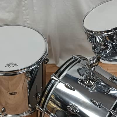 Slingerland 1970s Chrome Over Wood 3 Piece Kit- 12″/16″/20″ image 8