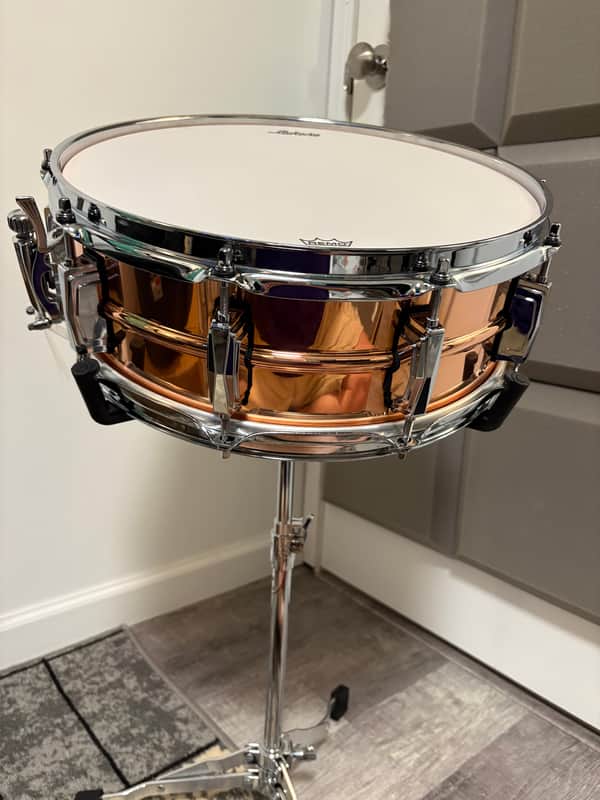 BRAND NEW 5x14" Ludwig Coper Phonic 10-Lug Snare Drum 2026 - Polished Copper image 1