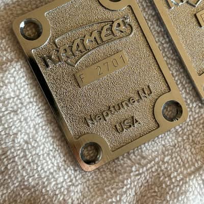 Kramer USA “F” Series Sequential Neck Plates 1986/87 - Chrome image 5