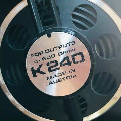 AKG K240 Semi-Open Back Studio Headphones 1990s - Black imagen 1