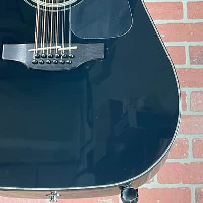Takamine GD30CE-12 Dreadnought Cutaway 12-String Acoustic-Electric Guitar - Gloss Black image 4