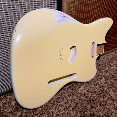 Relic Fender Telemaster Body Alder Vintage Aged Olympic White Offset Telecaster Nitrocellulose 😍 image 7