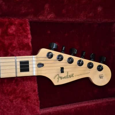 Custom Build Strat Style HSS w/Dimarzio PU's, Gloss Black w/Cream Double Binding image 6