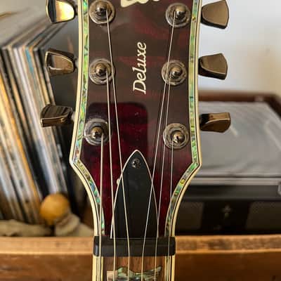 ESP LTD EC-1000 QM with Rosewood Fretboard 2005 - 2017 - See Thru Black Cherry image 4