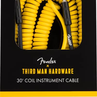 Fender 30' Coil Cable Fender x Third Man Hardware - Yellow image 2