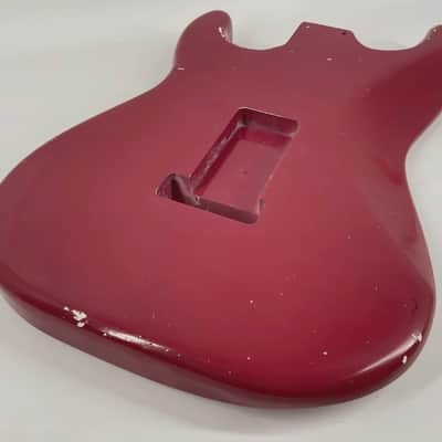 MJT Lightweight Strat Body 4lbs Alder 2026 - Aged Nitro Burgundy Mist image 9