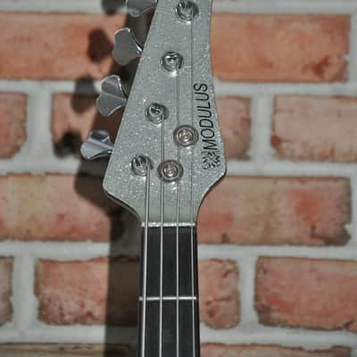 Modulus Funk Unlimited FU4 Flea FB4 Bass 2000 Silver Sparkle Lane Poor Aguilar OPB-1 image 4