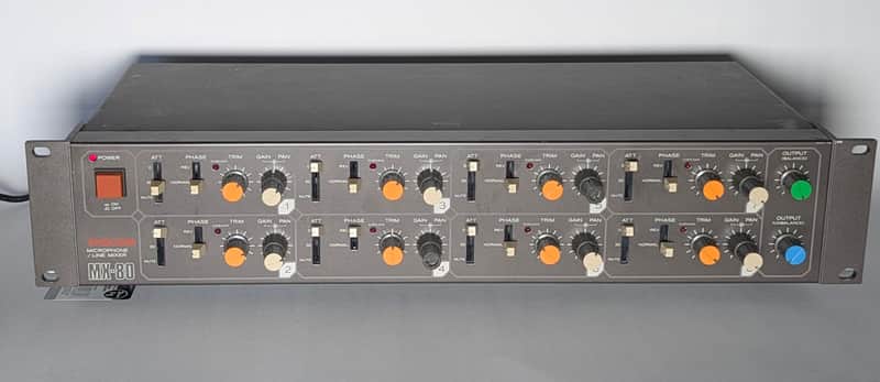 TASCAM MX-80 8 XLR Microphone / Line Mixer Preamp image 1