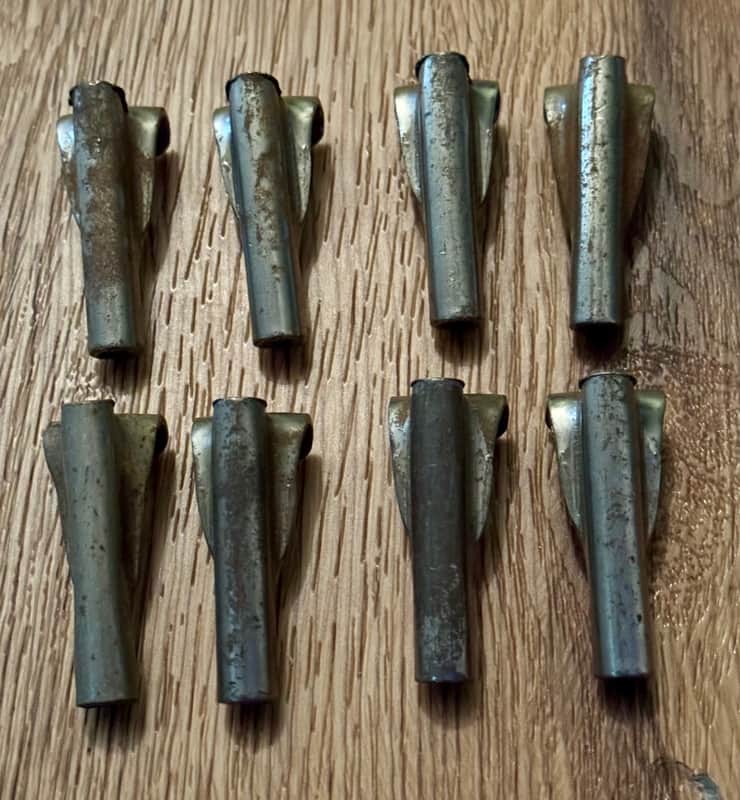 Ludwig Lot of 8 Vintage Leedy Bass Drum Claws image 1