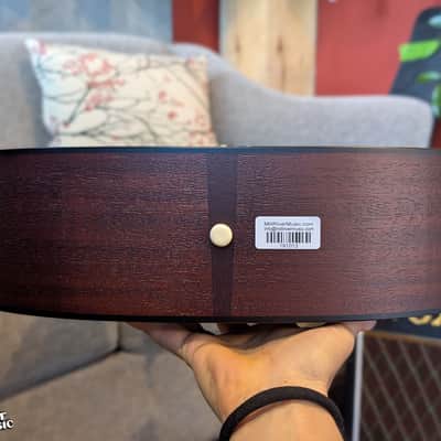 Iris JB Natural All Mahogany w/ Tortoise binding and pickguard Acoustic Guitar- Used image 8