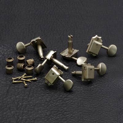 Gotoh SD91-05M Aged Relic Vintage Guitar Tuning Machines 6-In-Line (L6) — Aged Nickel