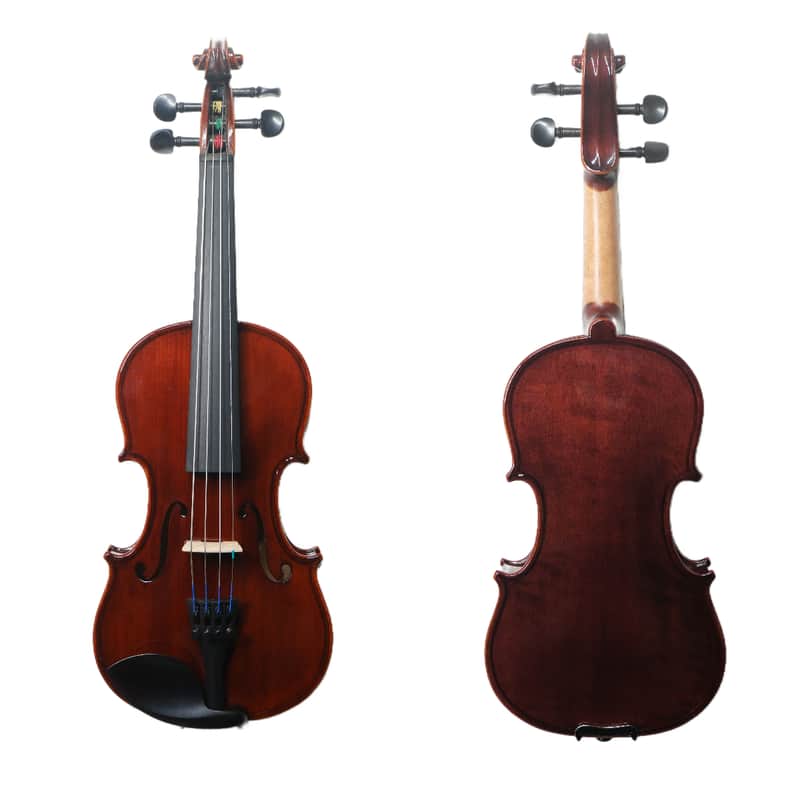 Handmade 1/10 Violin Outfit–One Piece Flamed Maple Back,Sweet Tone, Case&bow image 1