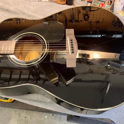 Yamaha F335 - Black w/ Upgrades Bone Nut/Saddle, Fretwork, Low Action image 10