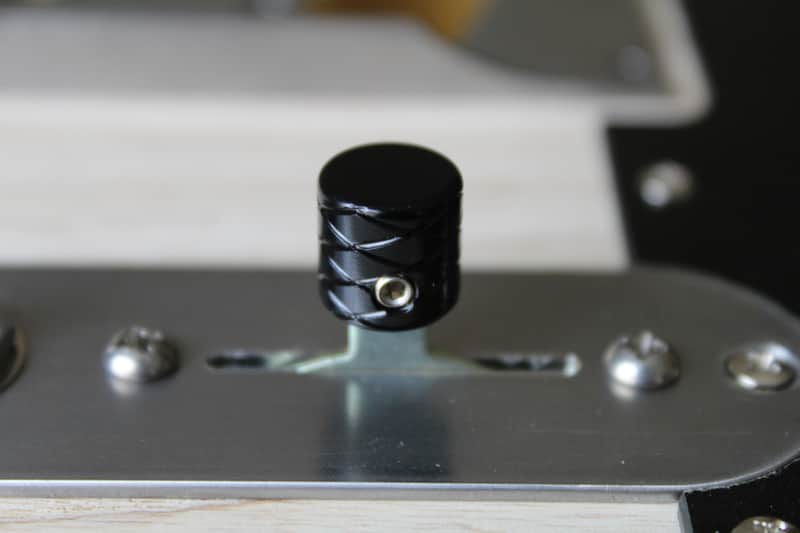 Forney Custom Double Helix Flat Top pickup switch tip Jet Black image 1
