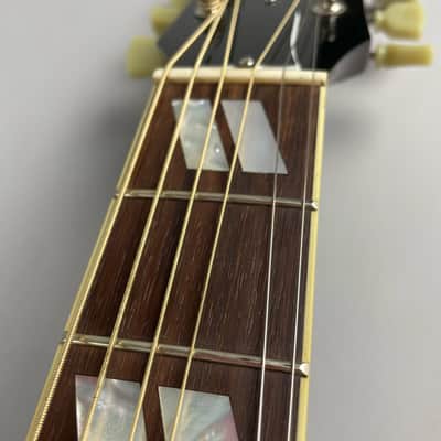 Gibson J-185 Original 2021 Vintage Sunburst Near mint, Flamey, super action BIG sound!! Original tag and Gibson Hardshell! image 4