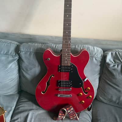 Oscar Schmidt OE30-B Delta King Semi-Hollow 2010s - Cherry image 3