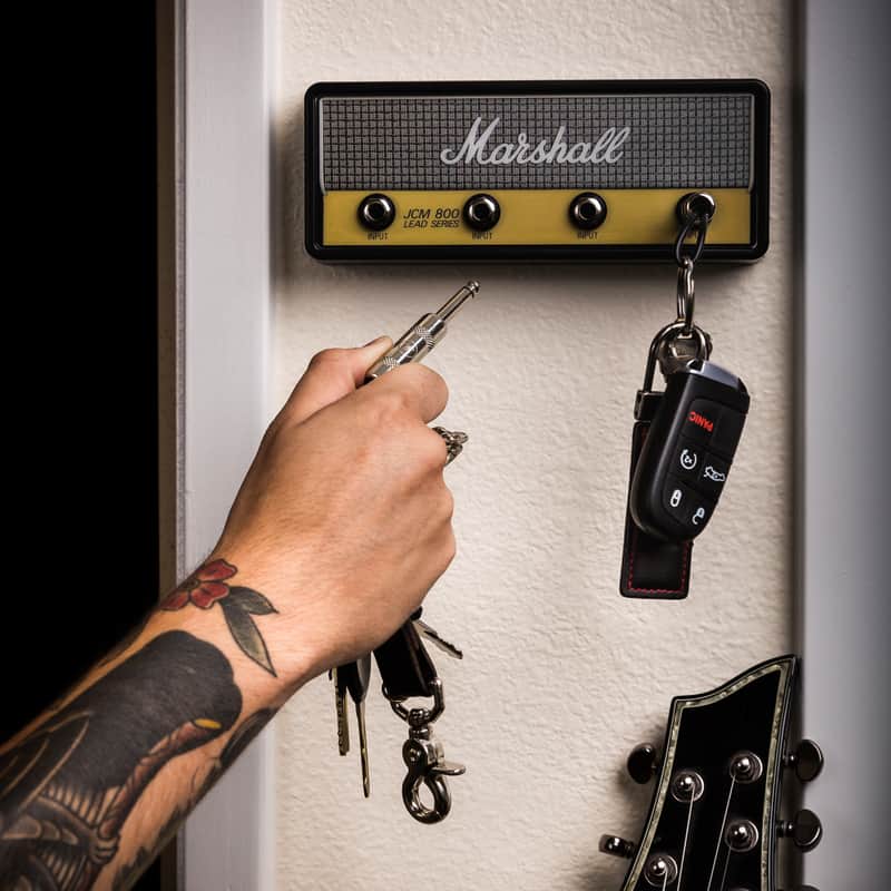 Pluginz Marshall JCM800 Chequered Jack Rack with Four Keychains image 1