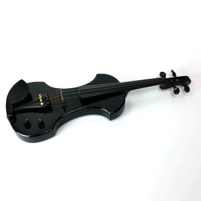 Fender FV-1 Electric Violin Black w/ Case, Shoulder Rest, Bow