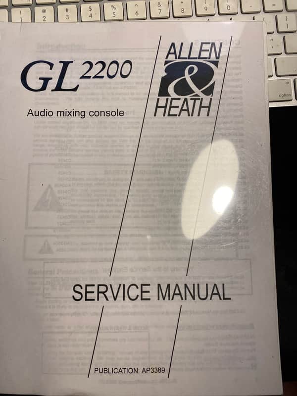 Allen & Heath GL2200 Service Manual image 1