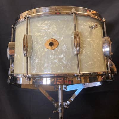 Slingerland - 8x14" Radio King 1940s-50s, 3 Ply, Deep Concert / Dance Model Snare Drum - Marine Pearl/Nickel STUNNING!! image 1