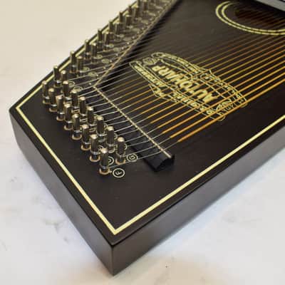 Oscar Schmidt OS73B 15-Chord Autoharp, 1930s Reissue, Black Satin w/ Case image 6
