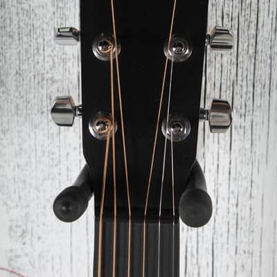 Martin DX Johnny Cash Dreadnought Acoustic Electric Guitar Jett Black w Gig Bag image 13