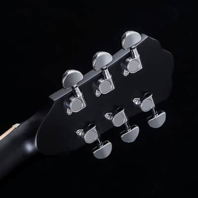 Washburn Deep Forest Burl 6 String Acoustic Guitar, Right, Black Fade (DFBDB) image 14