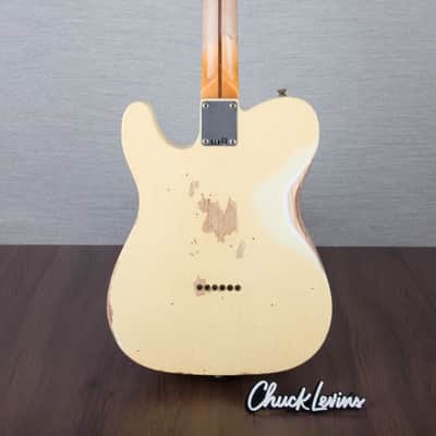 Fender Custom Shop 52 Telecaster Heavy Relic Guitar - Aged Vintage White - CHUCKSCLUSIVE - #R127109 image 5