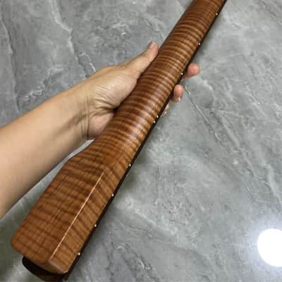 AAAA 22fret Roasted Flame Maple Electric guitar neck part rosewood locking nut image 1