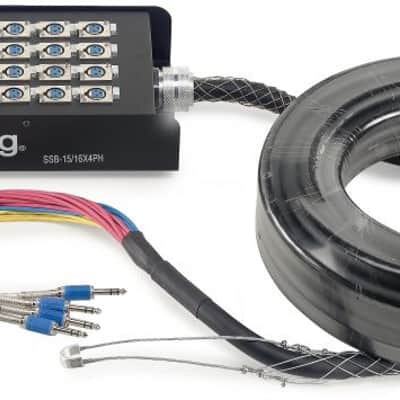 Stagg Stagebox 16 XLR F / 4 Jack M-15M 50' Drop Box Stage Snake Ssb-15/16x4ph image 2