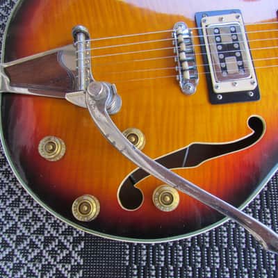 Univox Coily Made In Japan Flamey Body Changed Pickups Original Tremolo Read Entire Description image 7