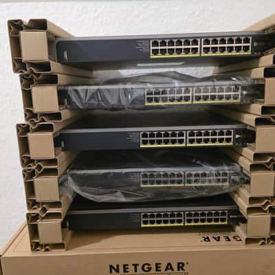 LOT OF 5 NETGEAR ProSafe GSM7224P 24 Port Rack-Mountable Gigabit Ethernet Switch image 1