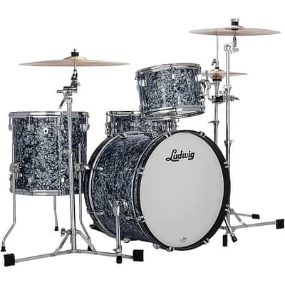 Ludwig NeuSonic 3-piece Shell Pack - Steel Blue Pearl image 2