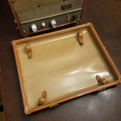 Ampex 620 Extension speaker, amp, and cabinet mono tube suitcase 1960s image 14