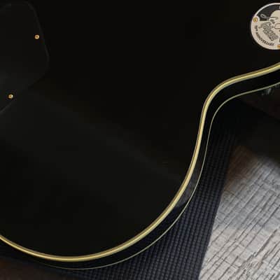 2022 Gibson Custom Shop 1954 Reissue Les Paul Custom 70th Anniversary Electric Guitar Black Ebony + COA OHSC image 17