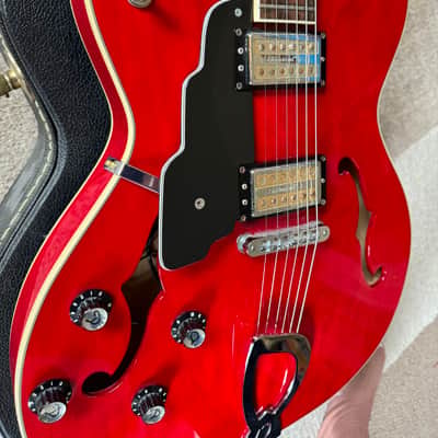 Left Handed DeArmond Starfire Crimson Red Transparent 1999 image 5