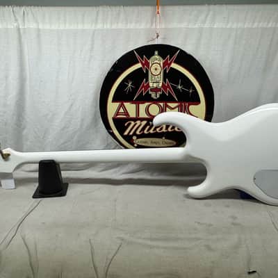 Alembic Elan 4-string Bass with Case - White (likely re-fin'd) image 8