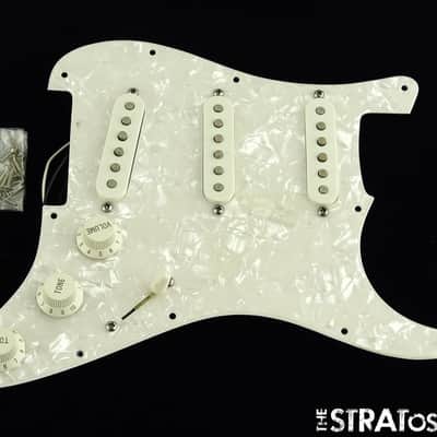 USED Fender MIM Standard Strat LOADED PICKGUARD Guitar Parts Pearloid image 1